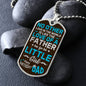 Happy Birthday Dad - Unique Love For Little Daughter - Dog Tag