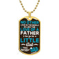 Happy Birthday Dad - Unique Love For Little Daughter - Dog Tag