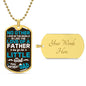 Happy Birthday Dad - Unique Love For Little Daughter - Dog Tag