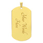 Dad - Always Be My King - Dog Tag