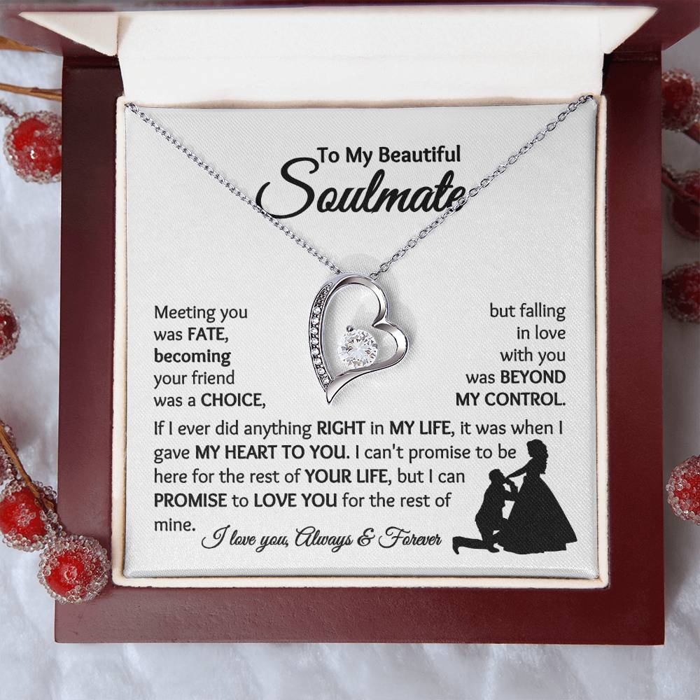 Soulmate - Falling In Love With You - Forever Love Necklace - [WbBt]