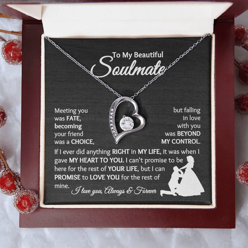 Soulmate - Falling In Love With You - Forever Love Necklace - [BbiWt]