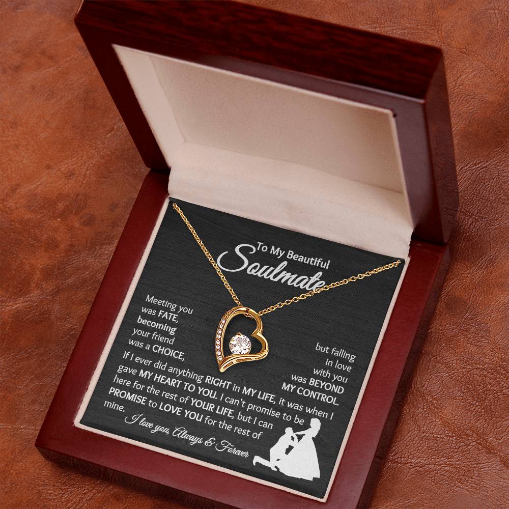 Soulmate - Falling In Love With You - Forever Love Necklace - [BbiWt]