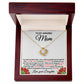 Mom - Most Amazing and Loving Woman - Love Knot Necklace
