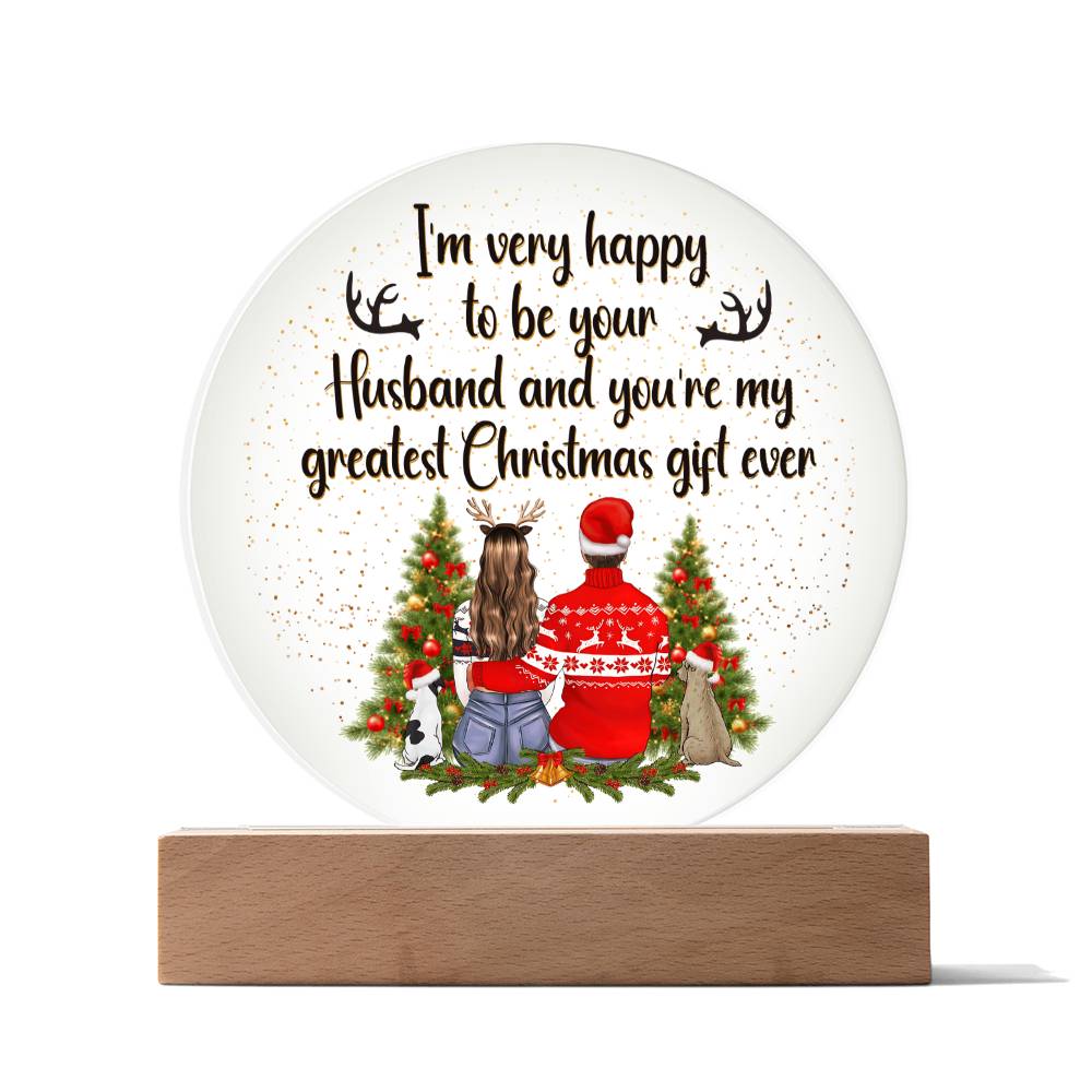 Christmas - Greatest Gift Ever - Circle Acrylic Plaque