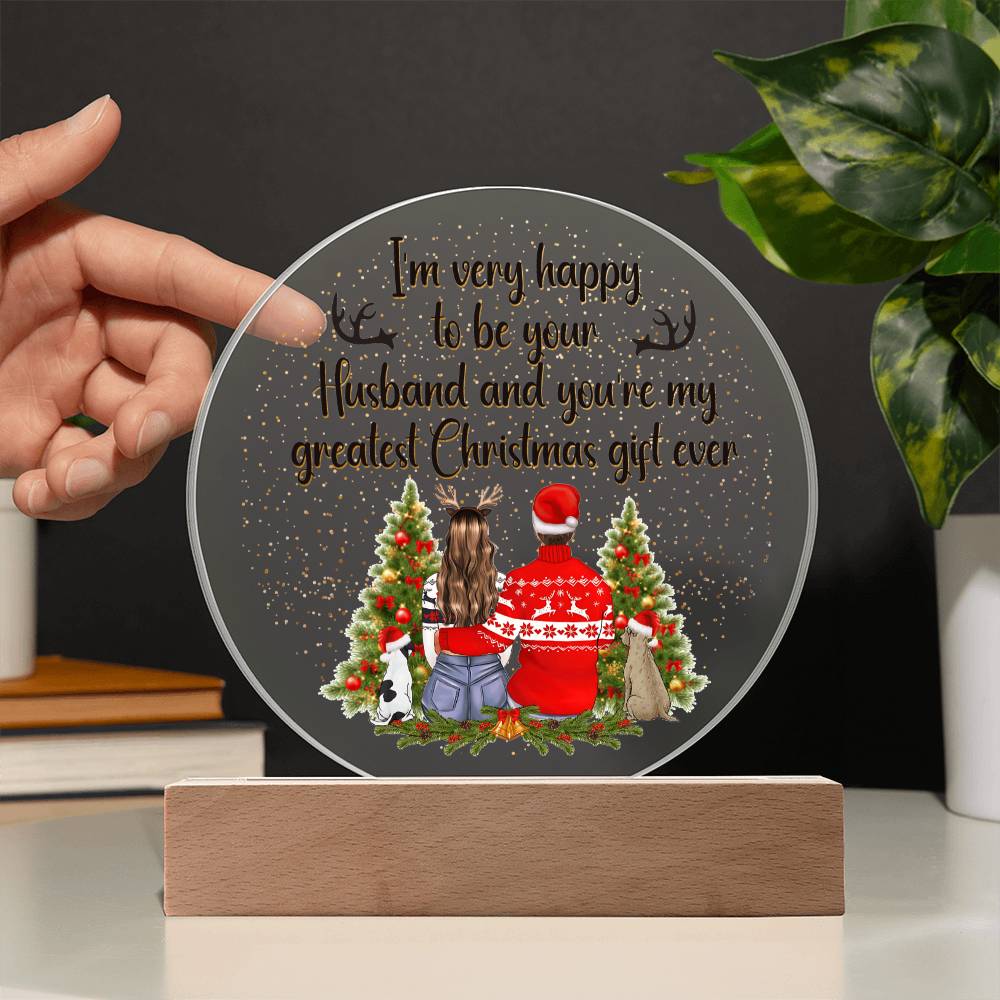 Christmas - Greatest Gift Ever - Circle Acrylic Plaque