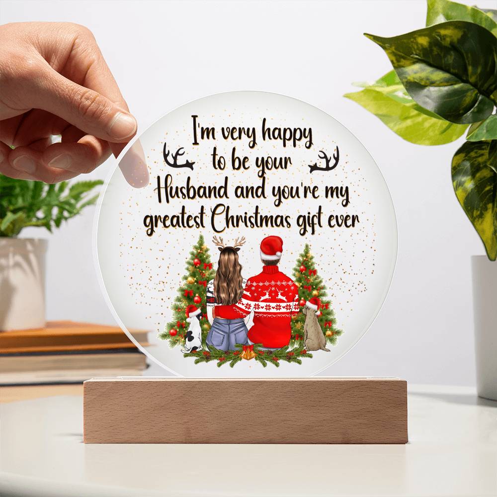 Christmas - Greatest Gift Ever - Circle Acrylic Plaque