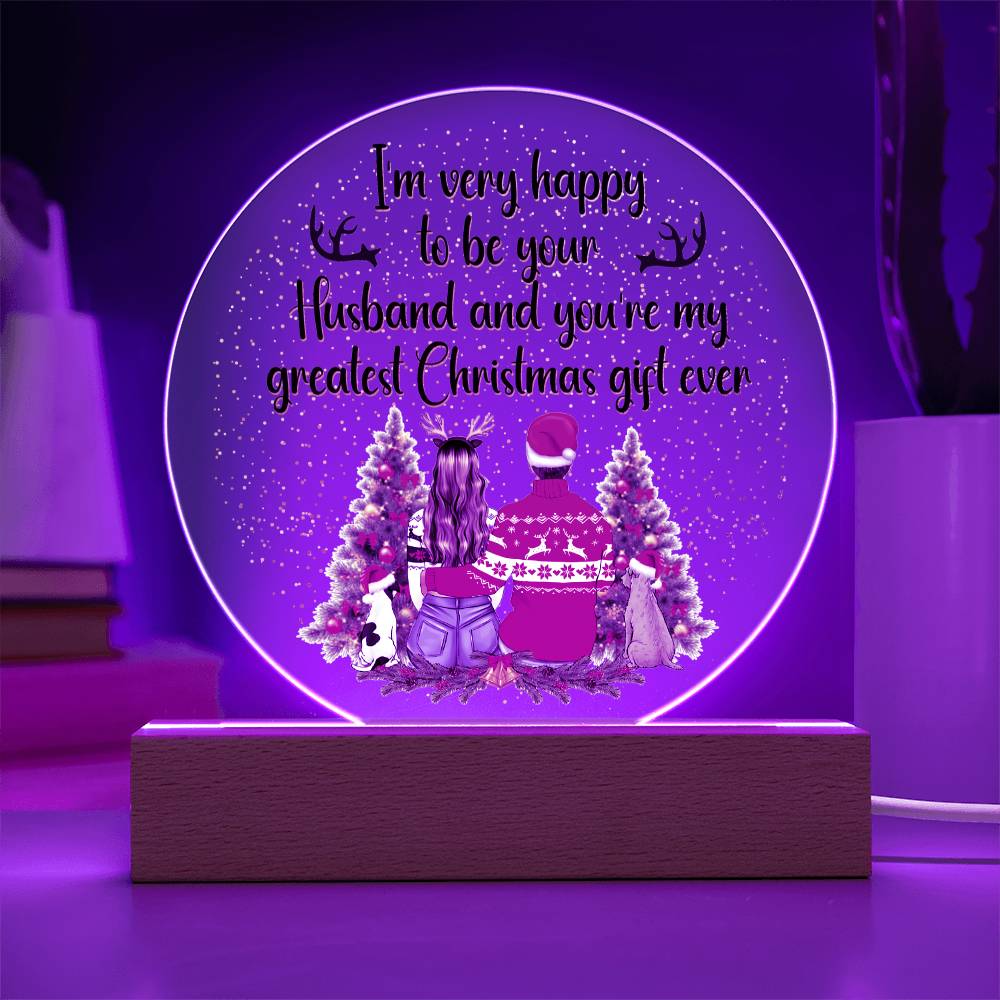 Christmas - Greatest Gift Ever - Circle Acrylic Plaque