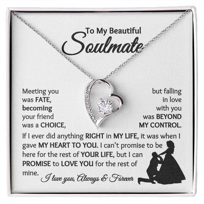 Soulmate - Falling In Love With You - Forever Love Necklace - [WbBt]