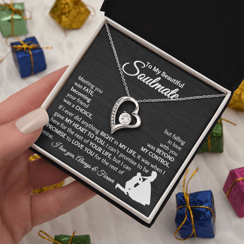 Soulmate - Falling In Love With You - Forever Love Necklace - [BbiWt]