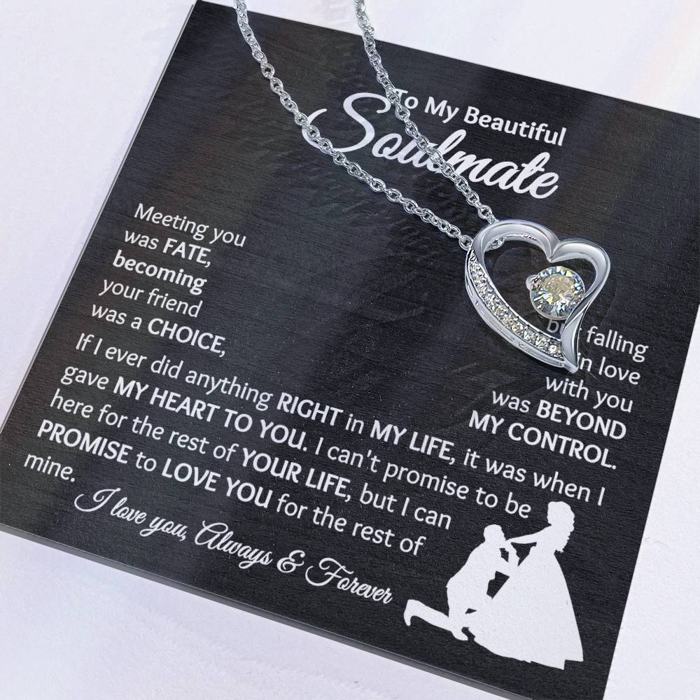 Soulmate - Falling In Love With You - Forever Love Necklace - [BbiWt]