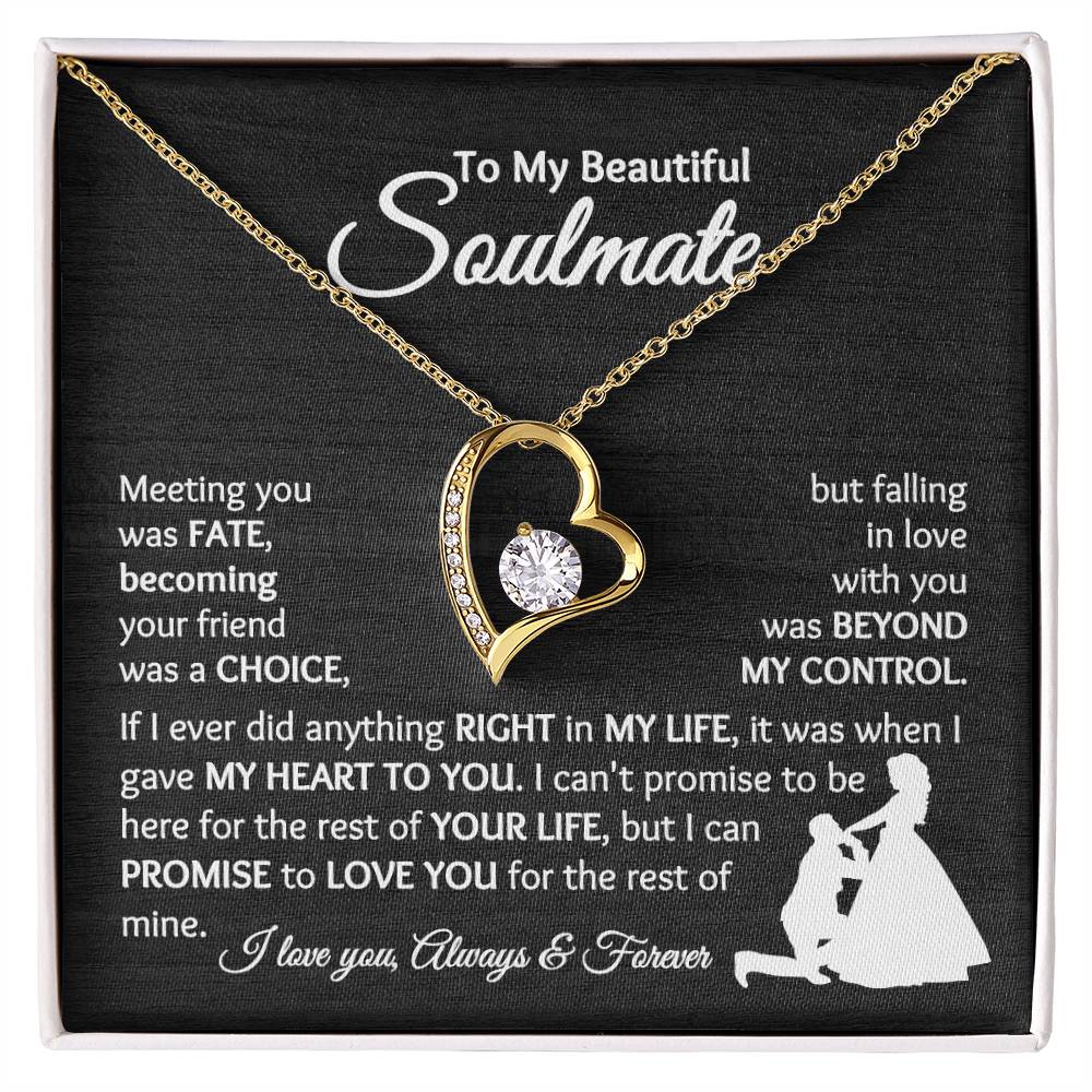 Soulmate - Falling In Love With You - Forever Love Necklace - [BbiWt]