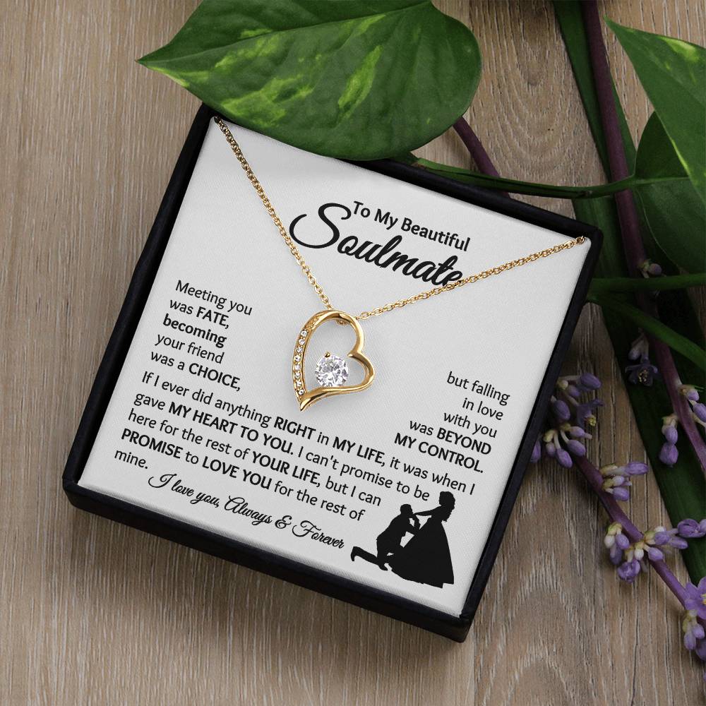 Soulmate - Falling In Love With You - Forever Love Necklace - [WbBt]