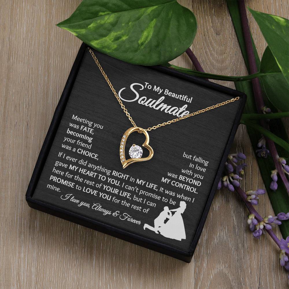 Soulmate - Falling In Love With You - Forever Love Necklace - [BbiWt]