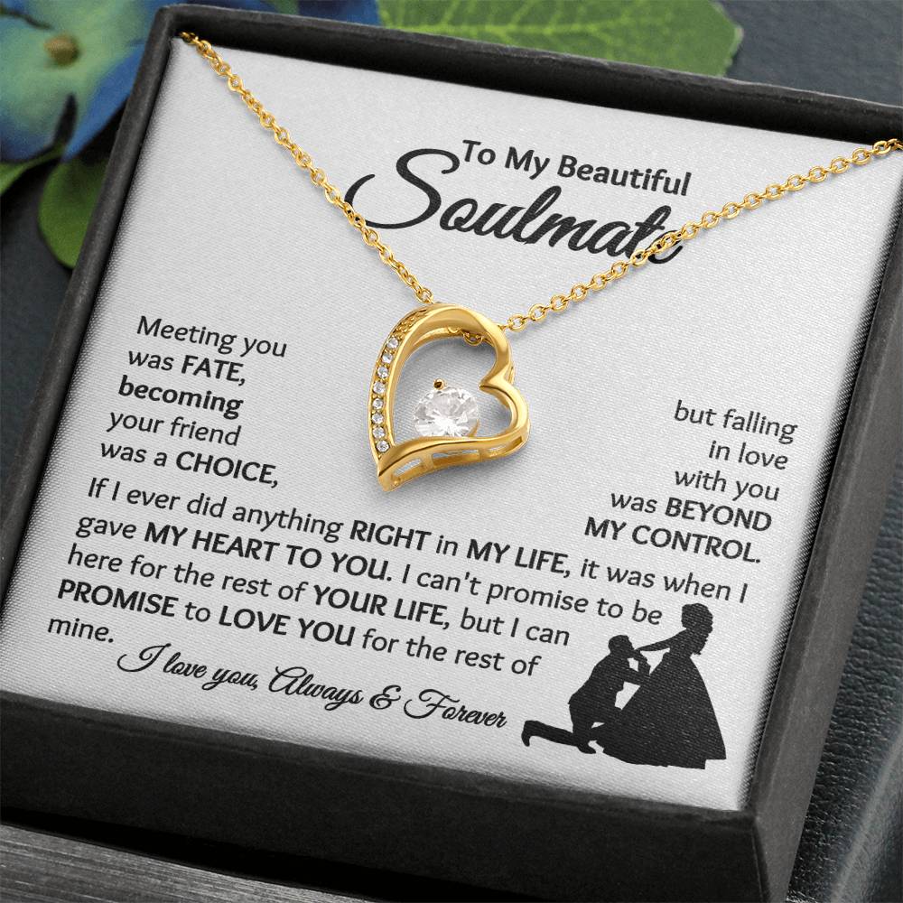 Soulmate - Falling In Love With You - Forever Love Necklace - [WbBt]