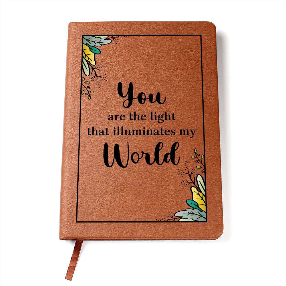 You Are The Light Leather Journal