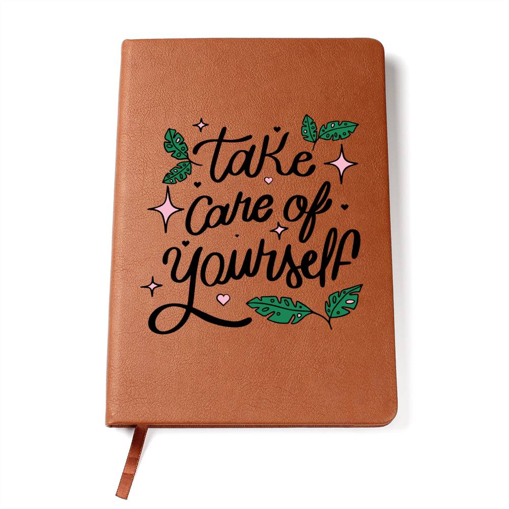 Take Care Of Yourself Leather Journal