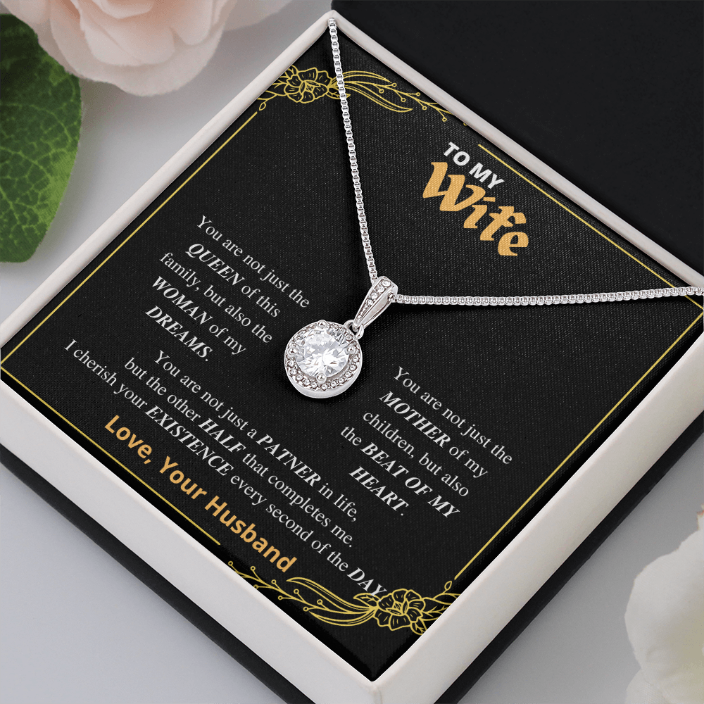 Wife - My Queen, My Other Half - Eternal Hope Necklace