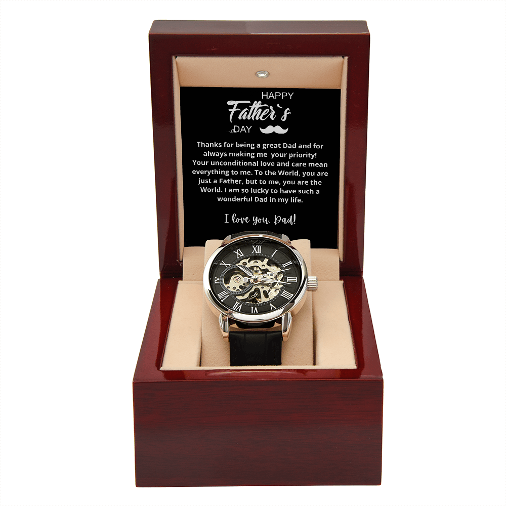 Happy Father's Day, Dad | Men's Openwork Watch