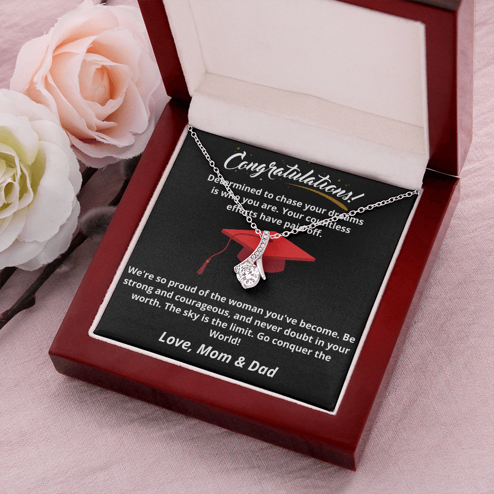 Graduation - Congratulations To Our Daughter - Alluring Beauty Necklace